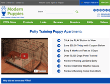 Tablet Screenshot of modernpuppies.com